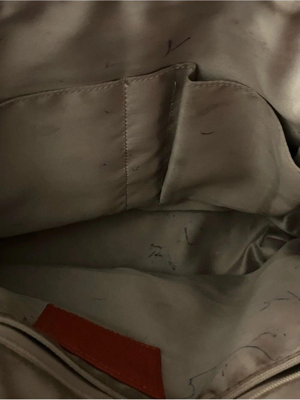 Coach orange leather